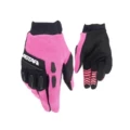 A pink black logo
