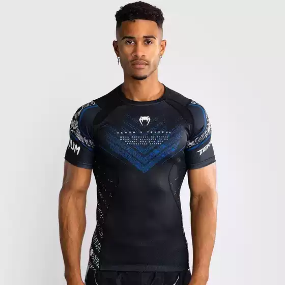 New Venom Sports Tight Men's Boxing Suit Fitness Training Top Fighting mma Anti-Wear Compression Quick-Dry T-Shirt