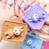 Cross-Border Cartoon Labubu Coin Purse Silicone Hole Bag Student Decorative Coin Purse DIY Storage Bag Headphone Bag