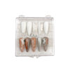 High-end wear nail gift box high-end transparent square flip tool box nail storage nail special packing box
