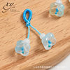 Glass Small Pendant for Tiktok Live Streaming Bracelet Accessory Lotus Pod Osmanthus Cherry Blossom Handmade DIY Bracelet Parts