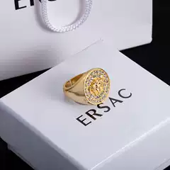 Fanjia C-Shaped Adjustable Open Ring for the Index Finger, French Retro Light Luxury High-End Jewelry, Fashionable for Commuting