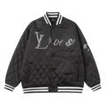 16 black (logo hot diamond embroidered cotton jacket)