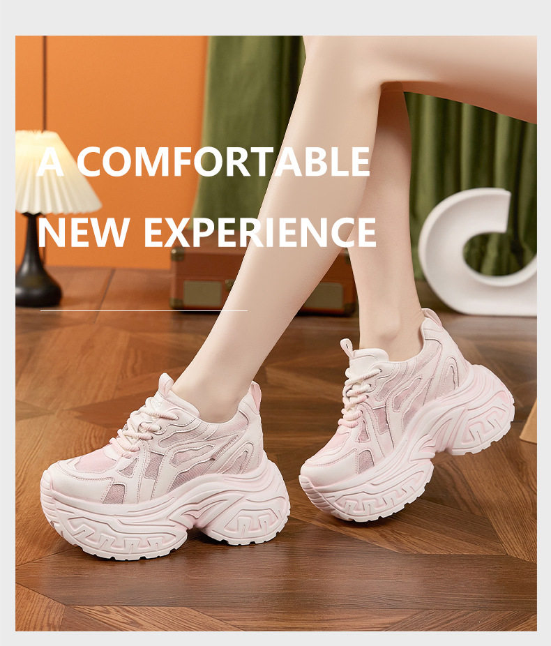 Giày sandal cao gót nữ hở mũi đế xuồng platform, gót siêu cao 8 cm, form mũi tròn, quai ngang dây buộc — Bột trắng, Bạc, Trắng, xanh lá chi tiết 10