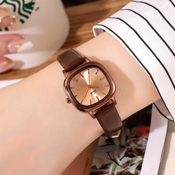 Goldie Watch Women's Student Ins Niche Design Light Luxury Simple Elegant Autumn and Winter Belt Small Dial Women's Watch