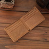 Men's Wallet, Large Capacity, Rfid Anti-Theft, Vintage Style, Trendy, Genuine Cow Leather Wallet