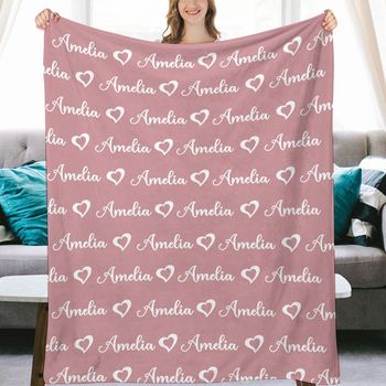 Printing name flannel blanket factory order fast shipment at least one piece