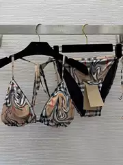 Cross-Border Swimwear Customization Products: Triangle Two-Piece Swimsuit, Tie-Dye Bikini, Loose-Fitting European and American Style Beach Halter Top