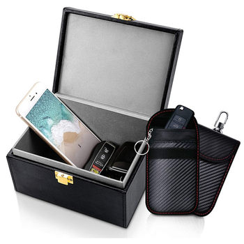 Amazon new Faraday car shielded key case keyless entry system RFID anti-magnetic anti-theft brush