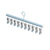 Sock Drying Rack with Multiple Clips, Stainless Steel Clothes Hanger, Household Balcony Drying Rack for Underwear and Panties