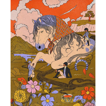 Aima Series Sofa Blanket Cartoon Single Sofa Towel Knitted Thread Blanket Internet Celebrity Tassel Tapestry Sofa Cushion