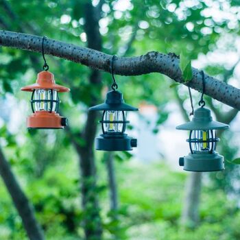 Cross-Border Solar Camping Light Retro Camping Light Emergency Work Light Portable Pony Light Mountain Outdoor Lighting