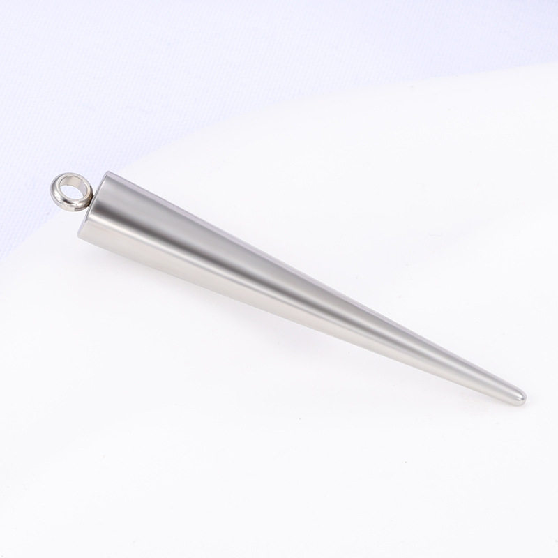 New stainless steel tapered pendant DIY jewelry accessories necklace bracelet hip hop fashion welding beads conical accessories