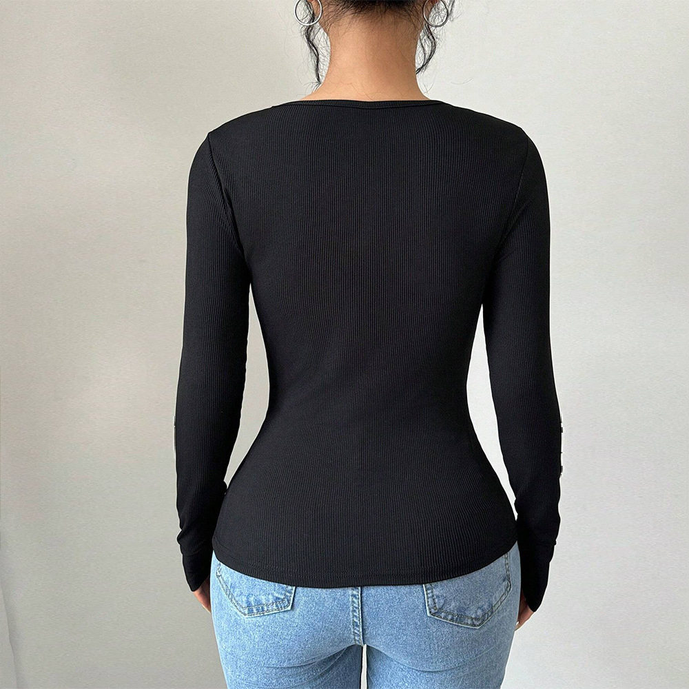 Womens Slim Fit Round Neck T Shirt Versatile Summer Short Sleeve Top Perfect for Layering and Casual Wear Wholesale