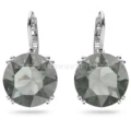 Octopus round gray diamond earrings