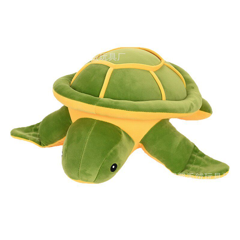 跨境仿真海龟毛绒玩具金钱龟公仔胖版乌龟抱枕厂家现货批发大眼龟