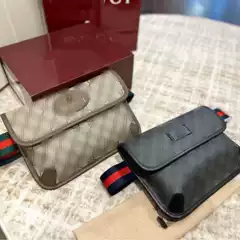 2025 New Tiger Head Bag Popular Crossbody Bag European and American Retro Trendy Genuine Leather Bar Men and Women Same Style Gift Box Wholesale
