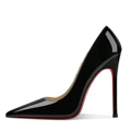 Black patent leather-heel height 6cm