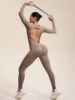 European and American Cross-Border Popular Moisture-Wicking Seamless Backless High-Elastic Tight-Fitting Sports Yoga Fitness Suit Jumpsuit