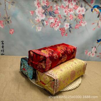 Palace satin jacquard pillowcase pillowcase cervical pillow Palace satin home textile bedding online wholesale stall