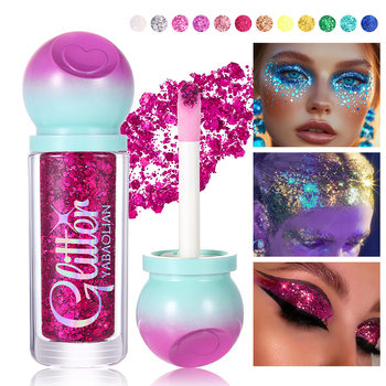 Large Sequin Eye Shadow Cross-Border Hot Wholesale Yabaolian Glitter Glitter Face Stage Makeup Gel Glitter