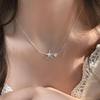 Simple Starfish Pearl Necklace Female Niche Unique Design Sense Clavicle Chain Elegant All-match Exquisite Star Accessories