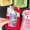 Cute Red Kt Cat Plush Card Holder Red Envelope Bag Card Holder Campus Card Work Card Holder Card Holder Idol Photo Hanging