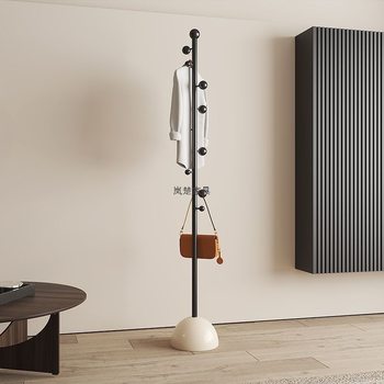 Floor-Standing Clothes Rack for Bedroom and Living Room, Trendy Bubble Clothes Rack, Entryway Light Luxury Household Vertical Clothes Hanger Coat Rack
