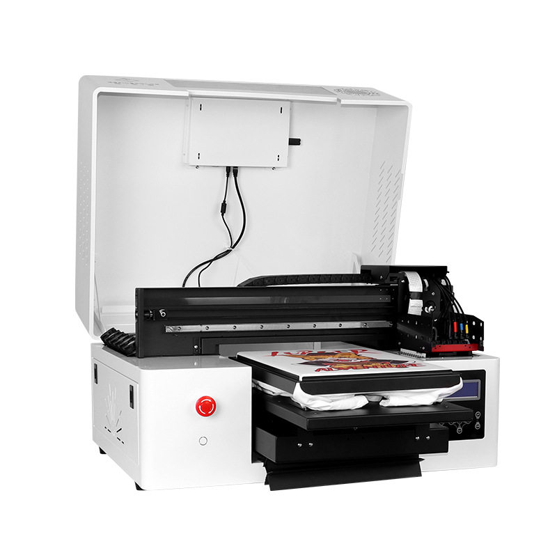 Uv Printer Clothing T-Shirt Transfer Sticker White Ink Heat Transfer Canvas Bag 3D Embossed Crystal Label Logo Printing Machine