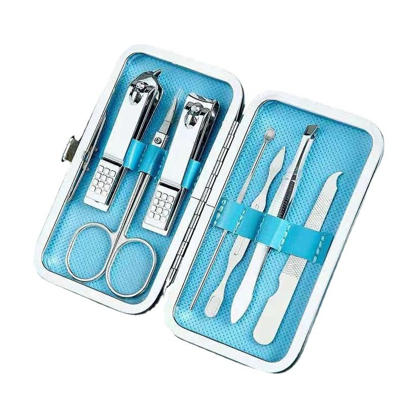 Nail Clippers set candy color seven-piece gift printed advertising LOGO nail clippers nail clippers set Wholesale