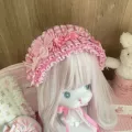 Full pink bow headband ll60-02