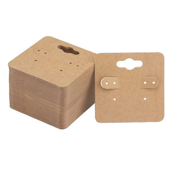 5*5cm three-color earring card earring cardboard jewelry packaging card Amazon best selling three-color earring card