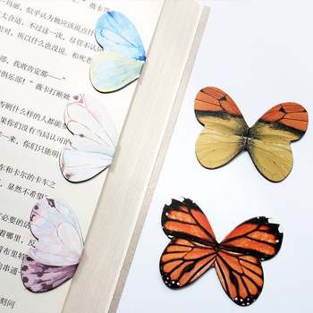 Creative Classical Chinese Style Magnetic Bookmark Student Simple Artistic Butterfly Small Fresh Magnet Bookmark Holder 4 Pack
