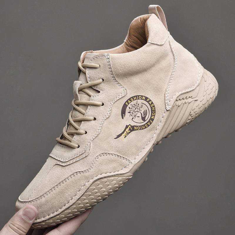 Giày Boot Martin Nam Chất Liệu Vải Bông Dày Ấm Hàng Mùa Xuân Thu Đông