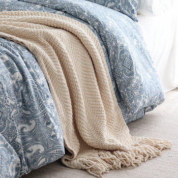 Cross-Border Knitted Chenille Blanket Throw Shawl Sofa Blanket Export New Product Pure Color Thickeneded Autumn and Winter Fashion