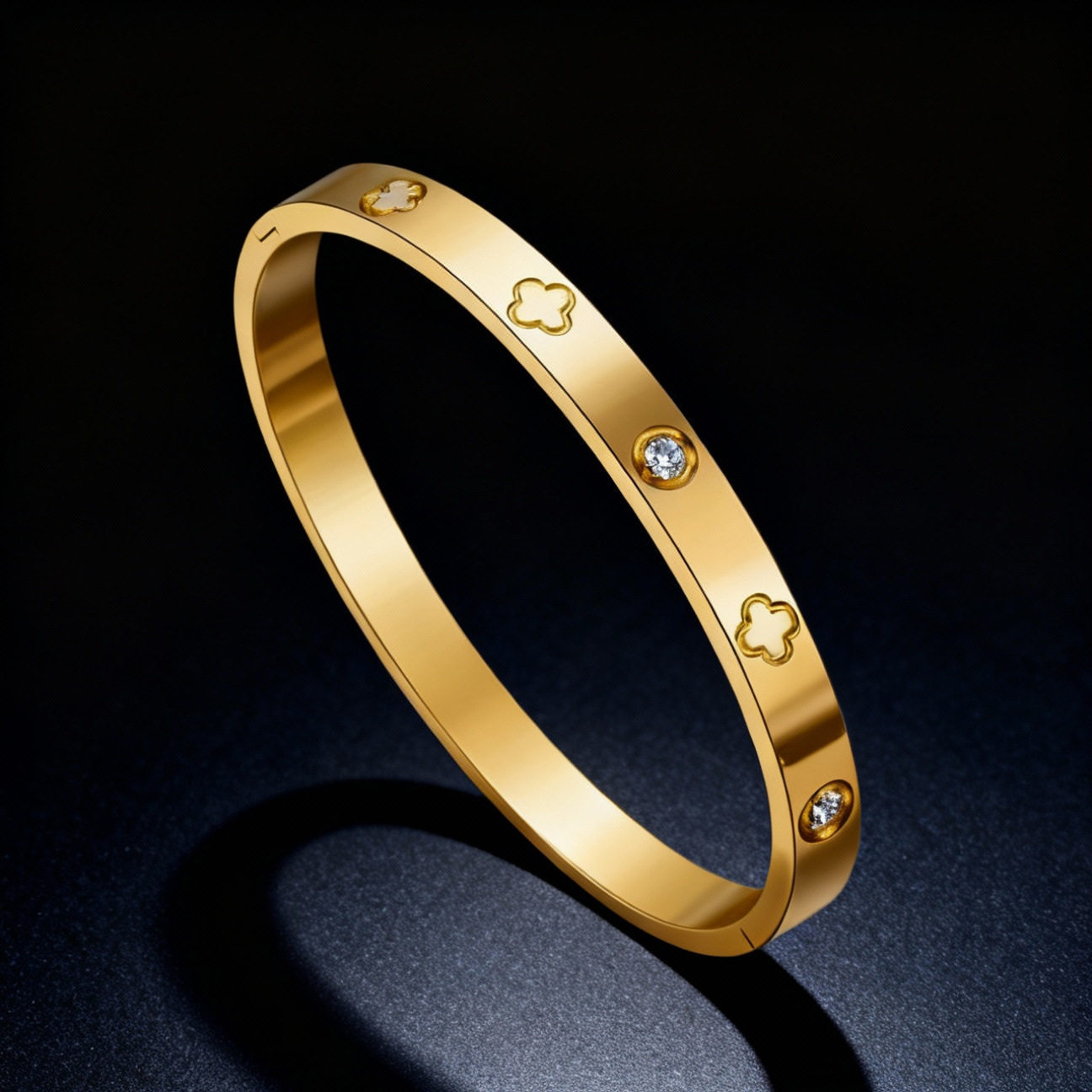 钛钢手镯女生高级感小众满天星不掉色镶钻精致排钻ins风满钻手环