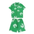 Shirt suit green [white wreath]]