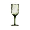 Green Lace Red Wine Glass French Vintage Tall Glass Corrugated Mid-Ancient Style Champagne Glass Human Flowering Niche