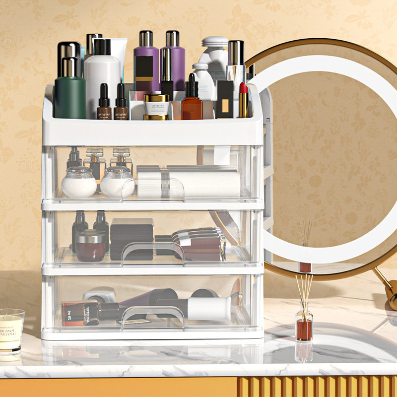 Desktop Storage box cosmetics storage rack nail tools lipstick box drawer sundries mask storage rack