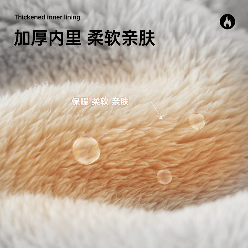 Electric car handlehold cover winter fleece-lined thickened battery motorcycle gloves warm windshield waterproof cold hand guard cover