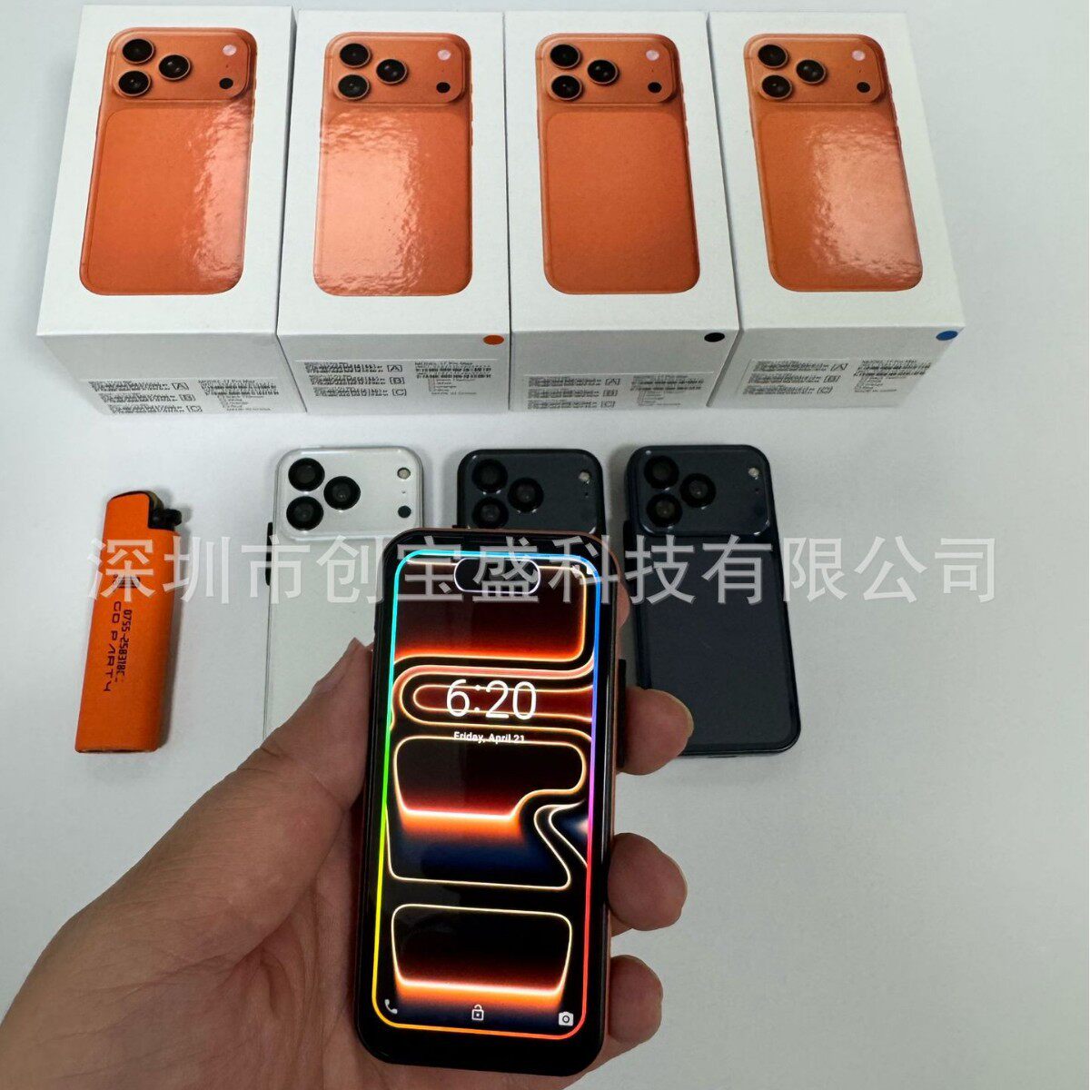 新款跨境手机 MINI 17 Pro Max智能手机双卡迷你机直板触屏安卓3G