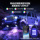 Автомобильный атмосферный свет RGB автомобильное приложение дистанционное управление красочный музыкальный ритм свет шасси автомобиля световая атмосфера световое пятно mini 1