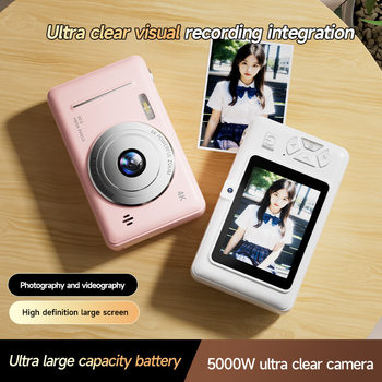 Cross-Border Student Retro Ccd Digital Camera Portable Card Camera Entry-Level Camera Dual-Camera Flash A1