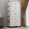 Cross-Border Storage Cabinet Household Children's Toys Snacks Bedside Living Room Storage Cabinet Plastic Folding Storage Cabinet