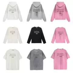 American-Style Niche Washed Vintage Distressed Ac1996 Letter Hoodies for Couples, Loose Fit Unisex Cross-Border T-Shirt Collection