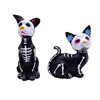 Cross-Border Direct Sales Halloween Resin Crafts Halloween Decorations Cute Little Flowers Cat and Dog Ornaments Death Festival Gifts