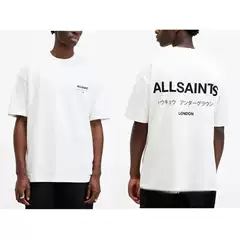 European and American Trendy Brand Niche Trend T-Shirt Men's Loose Classic Letter Pattern Printed Short-Sleeved Women's Allsaintst