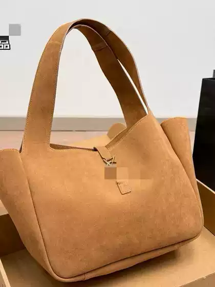 Ins Popular Same Style Casual Versatile Frosted Suede Tote Bag Hand Bag Vegetable Basket Women's Bag Autumn and Winter New Style