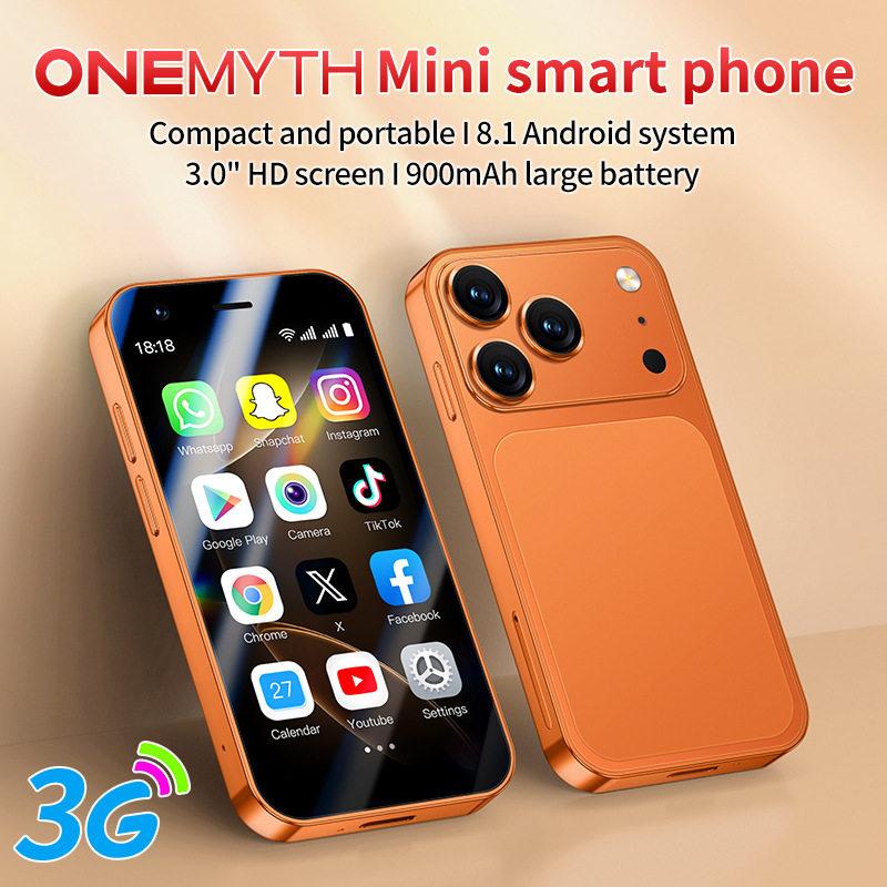 跨境新品A17Mini安卓智能小手机3.0屏WIFI摄像头谷歌3G网络四核BT