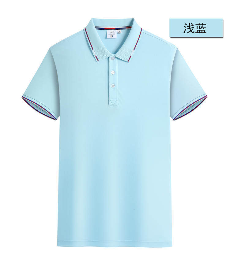 短袖冰丝棉商务polo衫定制印logo男女工作服广告文化t恤订做刺绣